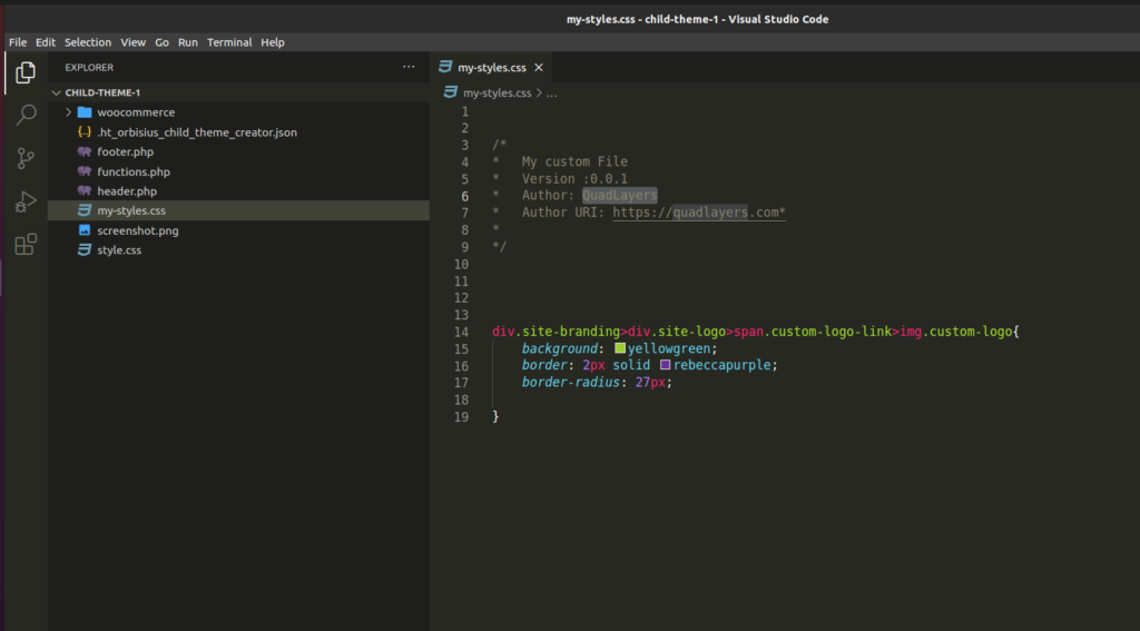 Buat file CSS menggunakan editor kode