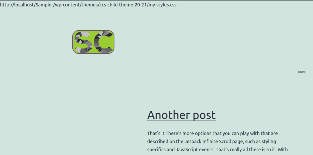 Masukkan file CSS CUSTOM Anda