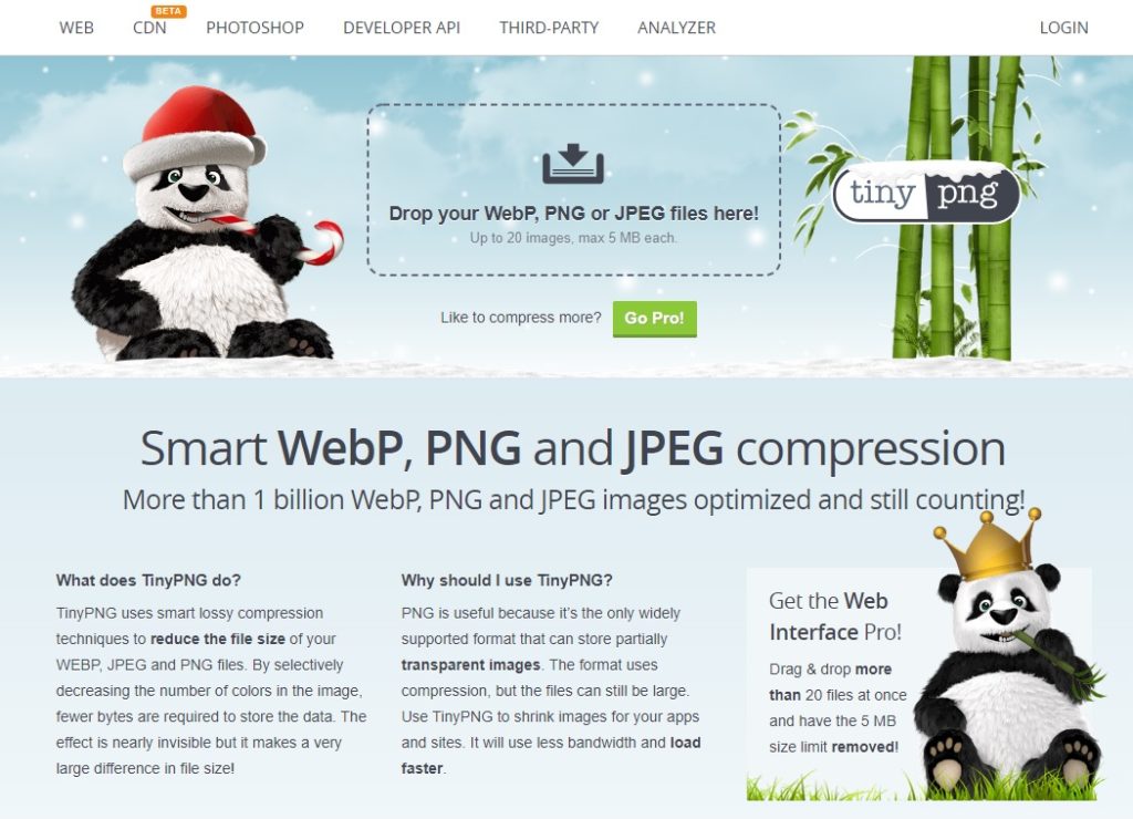 Tinypng ปลั๊กอินบีบอัดรูปภาพ wordpress