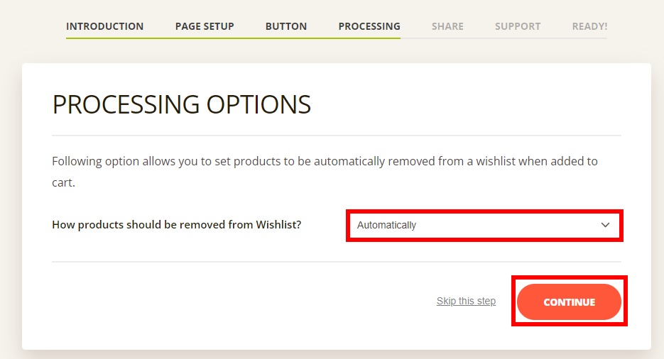 варианты обработки добавить список желаний в woocommerce