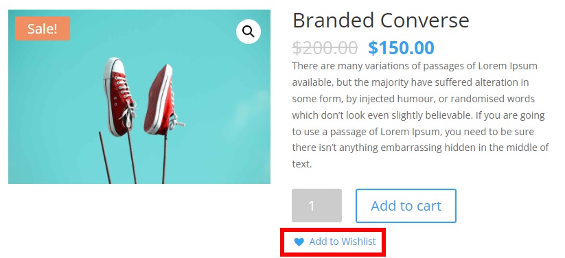 добавить в список желаний добавить список желаний в woocommerce