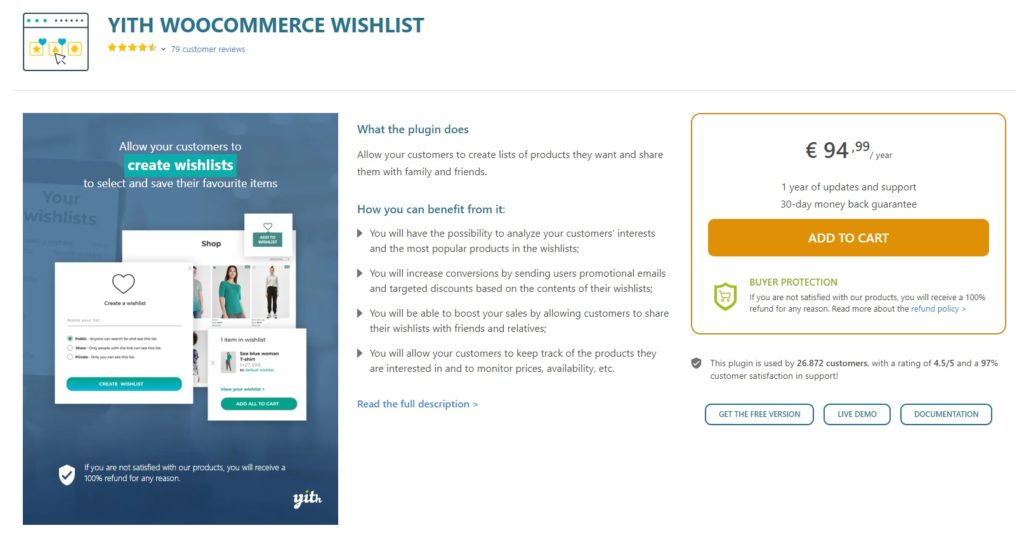 Официальный сайт списка желаний yith woocommerce добавить список желаний в woocommerce