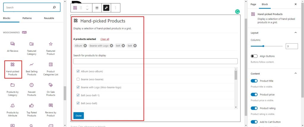 通过 WooCommerce Blocks 将精选产品添加到 WordPress