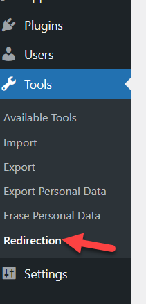 impostazioni del plug-in di reindirizzamento
