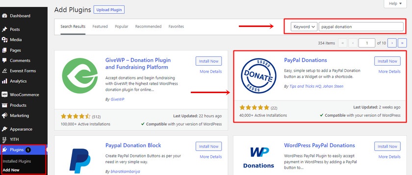 install-paypal-bağış-eklenti