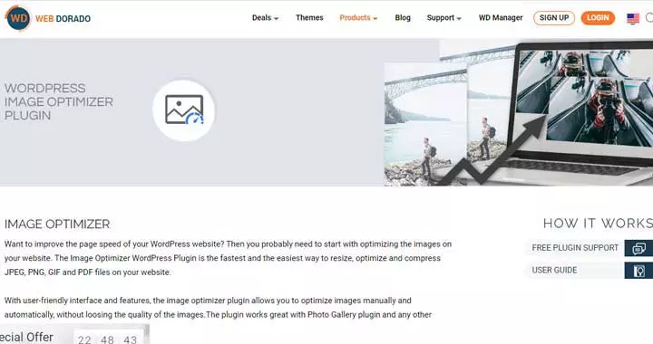 Plugin per ottimizzare le immagini di WordPress di WebDorado