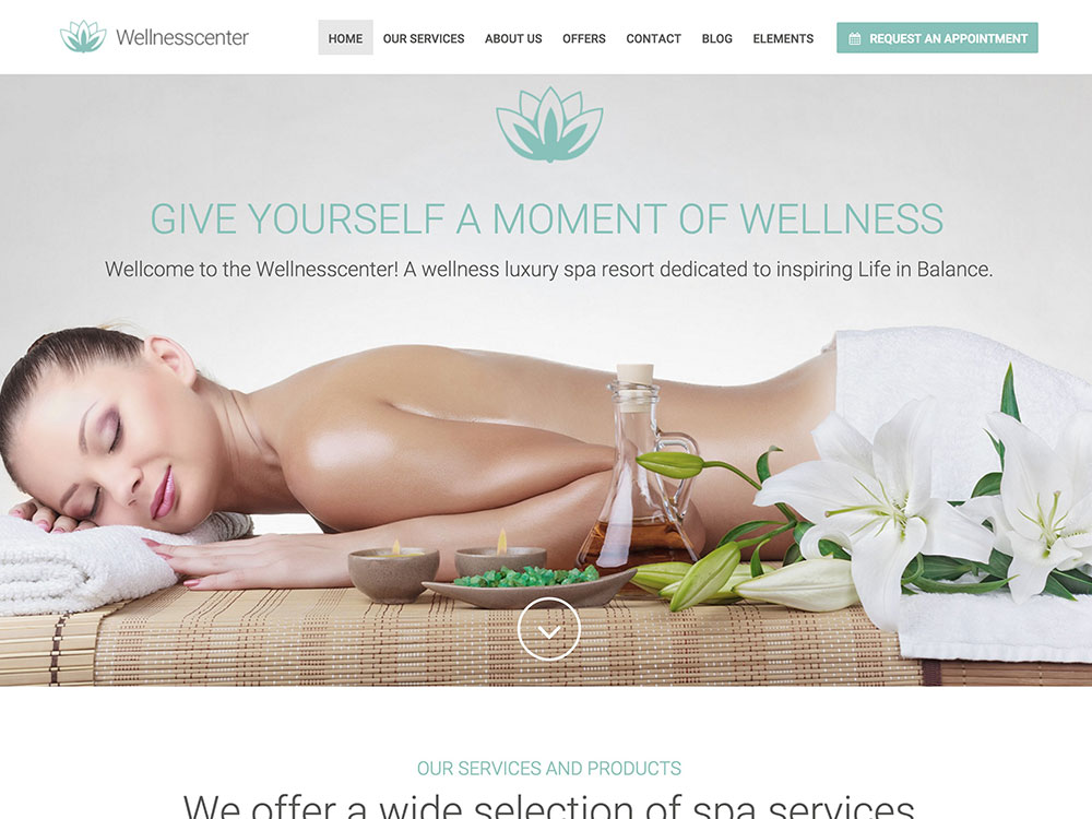 wellness-center-wordpress-theme
