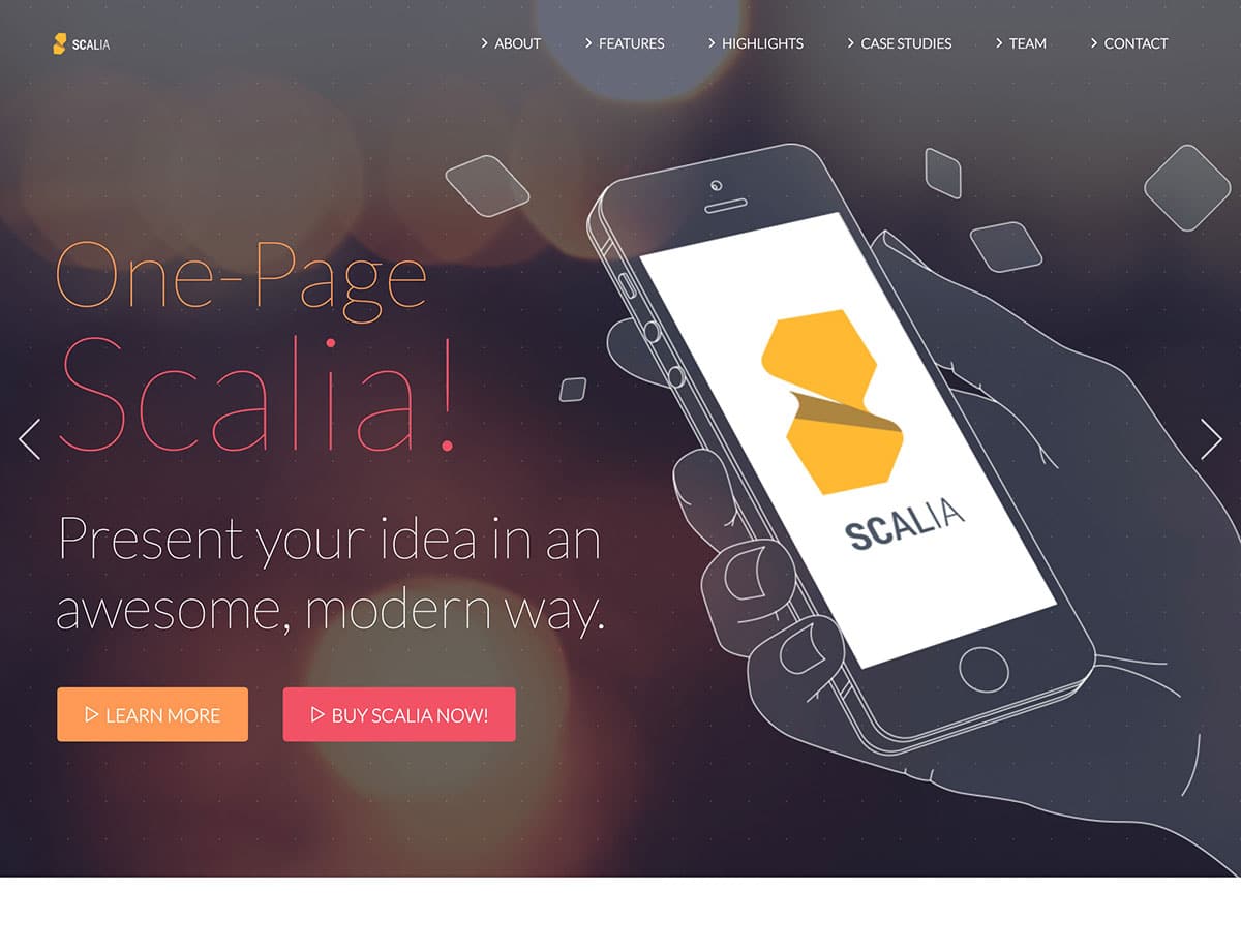 one-page-scalia-tema