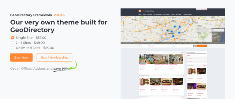 GeoDirectory 테마 예