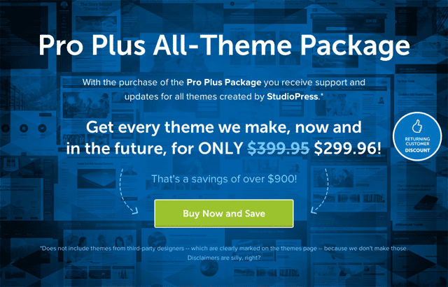 StudioPress Pro Plus 軟件包
