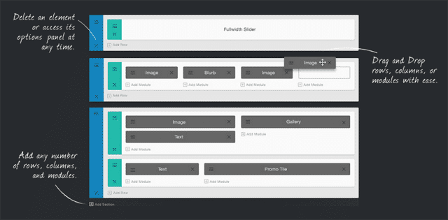 拖放頁面生成器