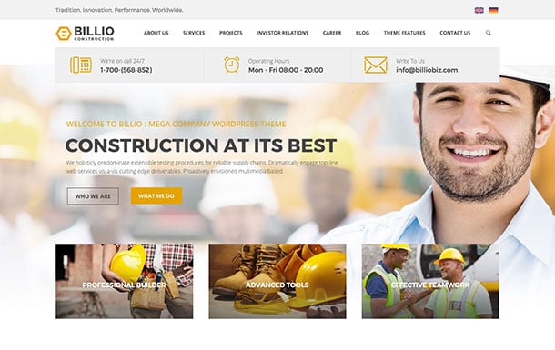 billio-wordpress-theme