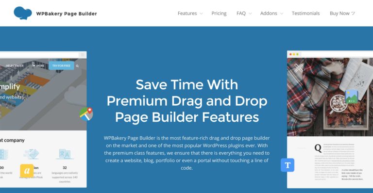 Generatore di pagine WPBakery