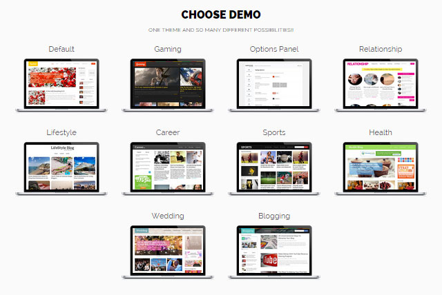 การสาธิตธีม Spike