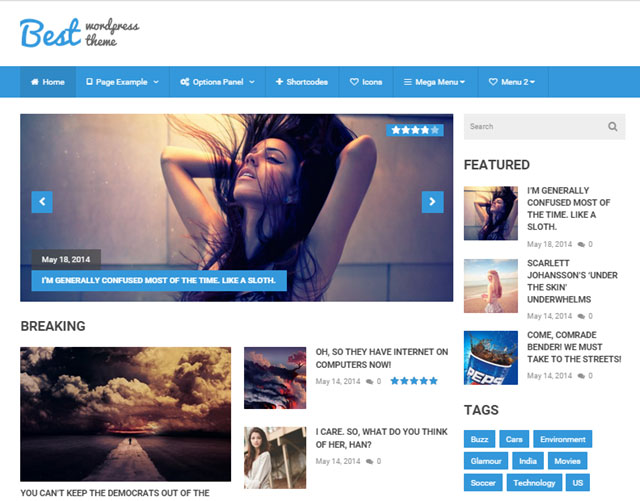 สาธิตธีม WordPress ที่ดีที่สุด
