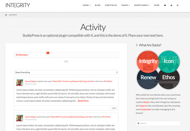 BuddyPress ile X Örneği