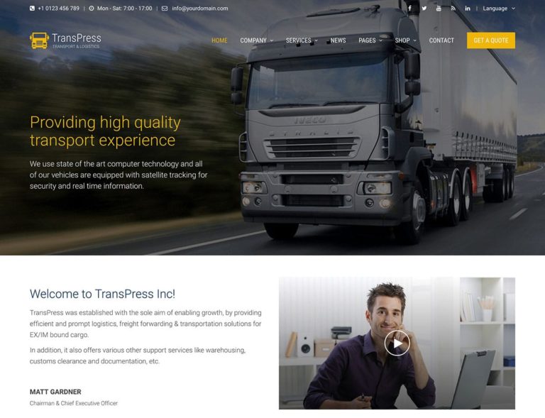 transpress-transport-theme