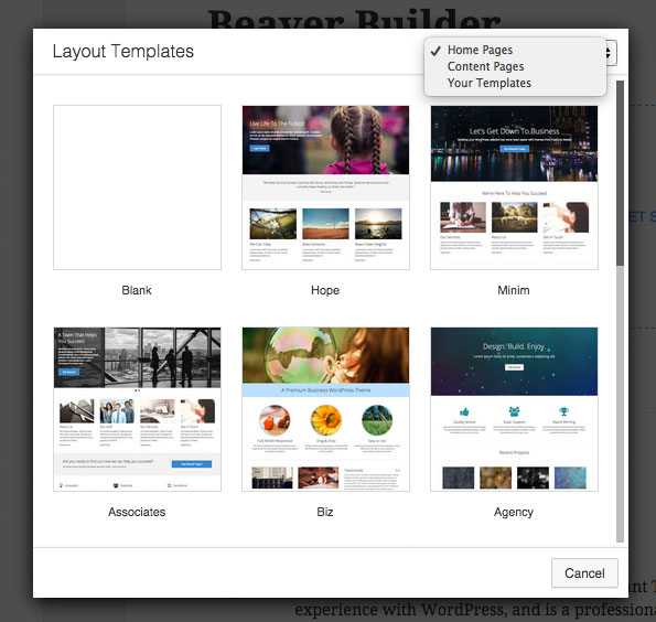 Modèles de maison Beaver Builder