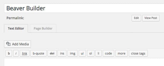 Boutons de l'éditeur Beaver Builder