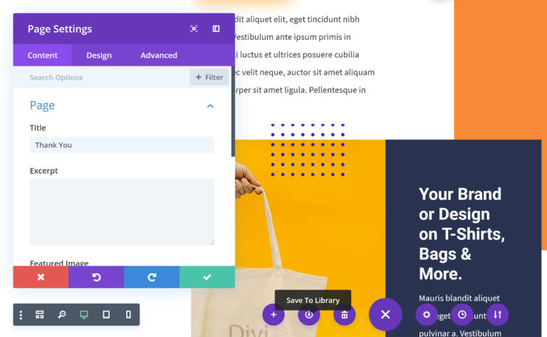 視覺生成器頁面設置