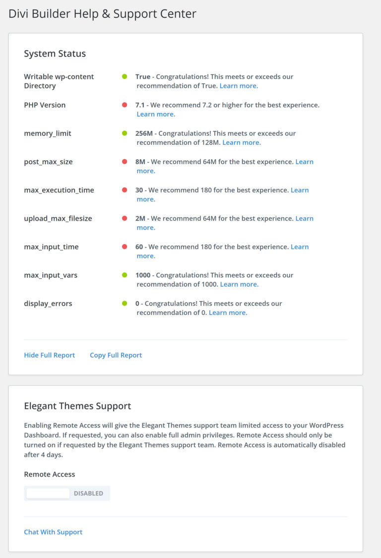 Divi Builder 幫助和支持中心