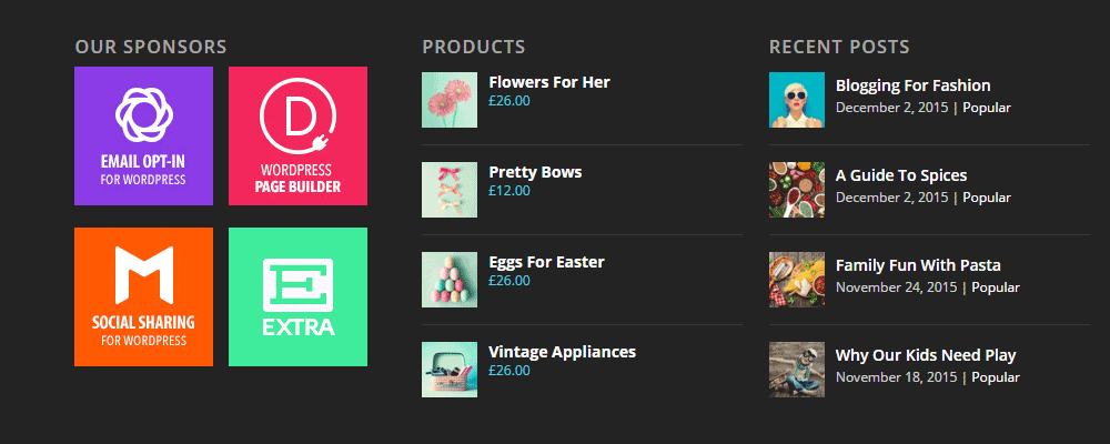 額外的主題評論小部件