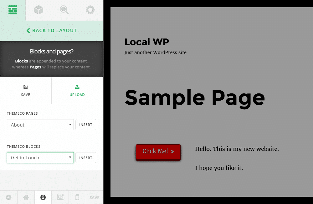 Blok dan Halaman Tinjauan Cornerstone