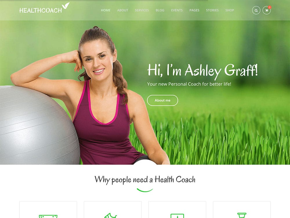 健康教練 wordpress 主題