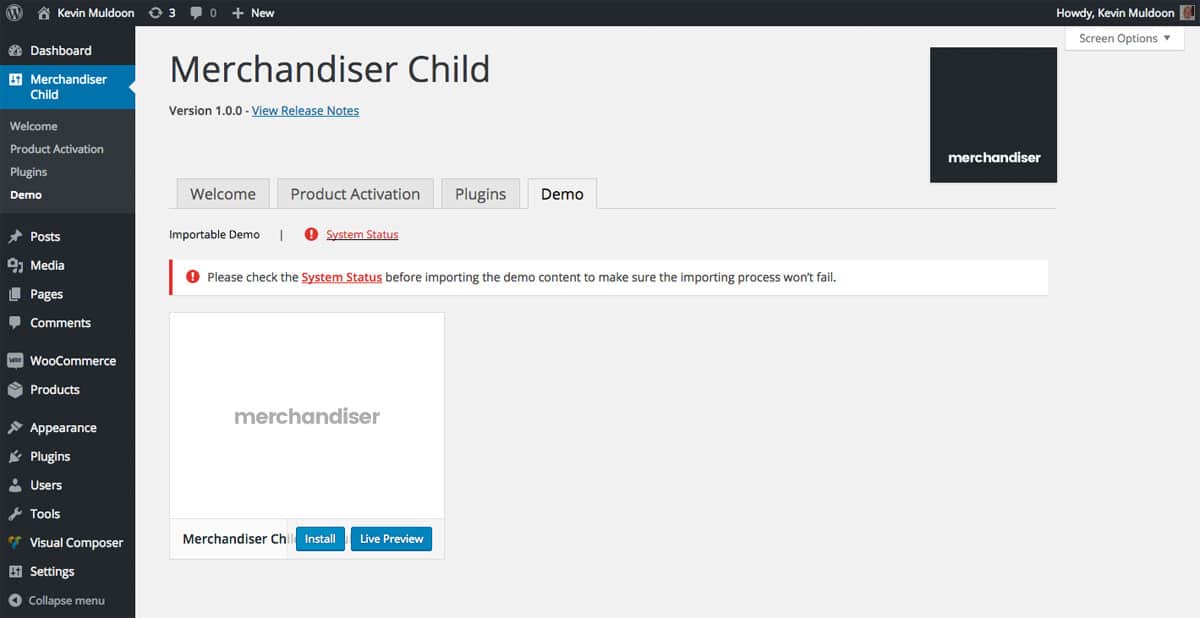 Zainstaluj zawartość demonstracyjną