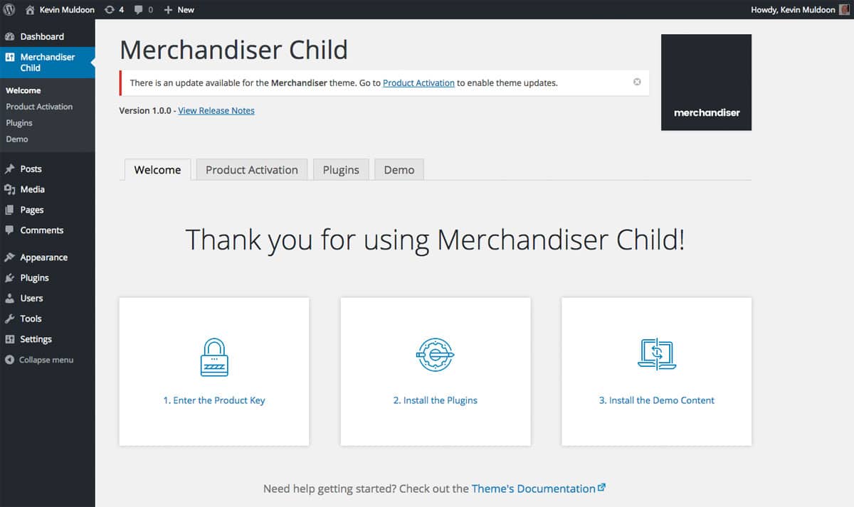 Strona powitalna sprzedawcy