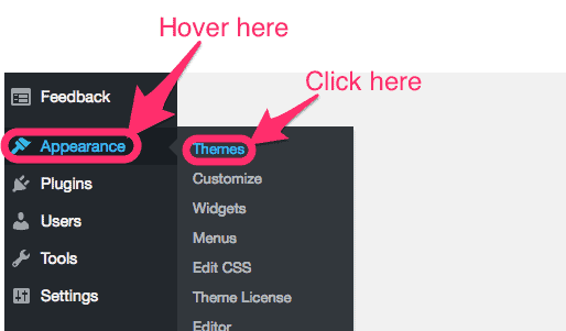 changer de thème sur wordpress