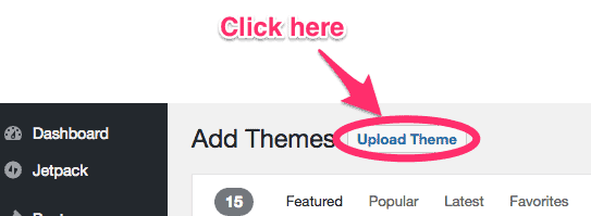 télécharger un thème sur wordpress depuis un ordinateur