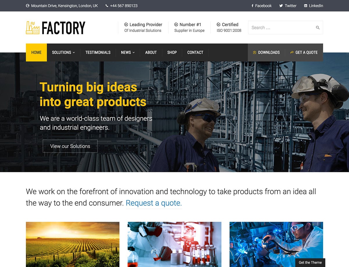thème-wordpress-industriel-usine