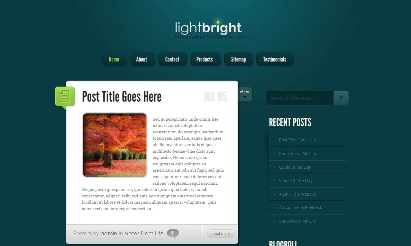女性 WordPress 博客主題