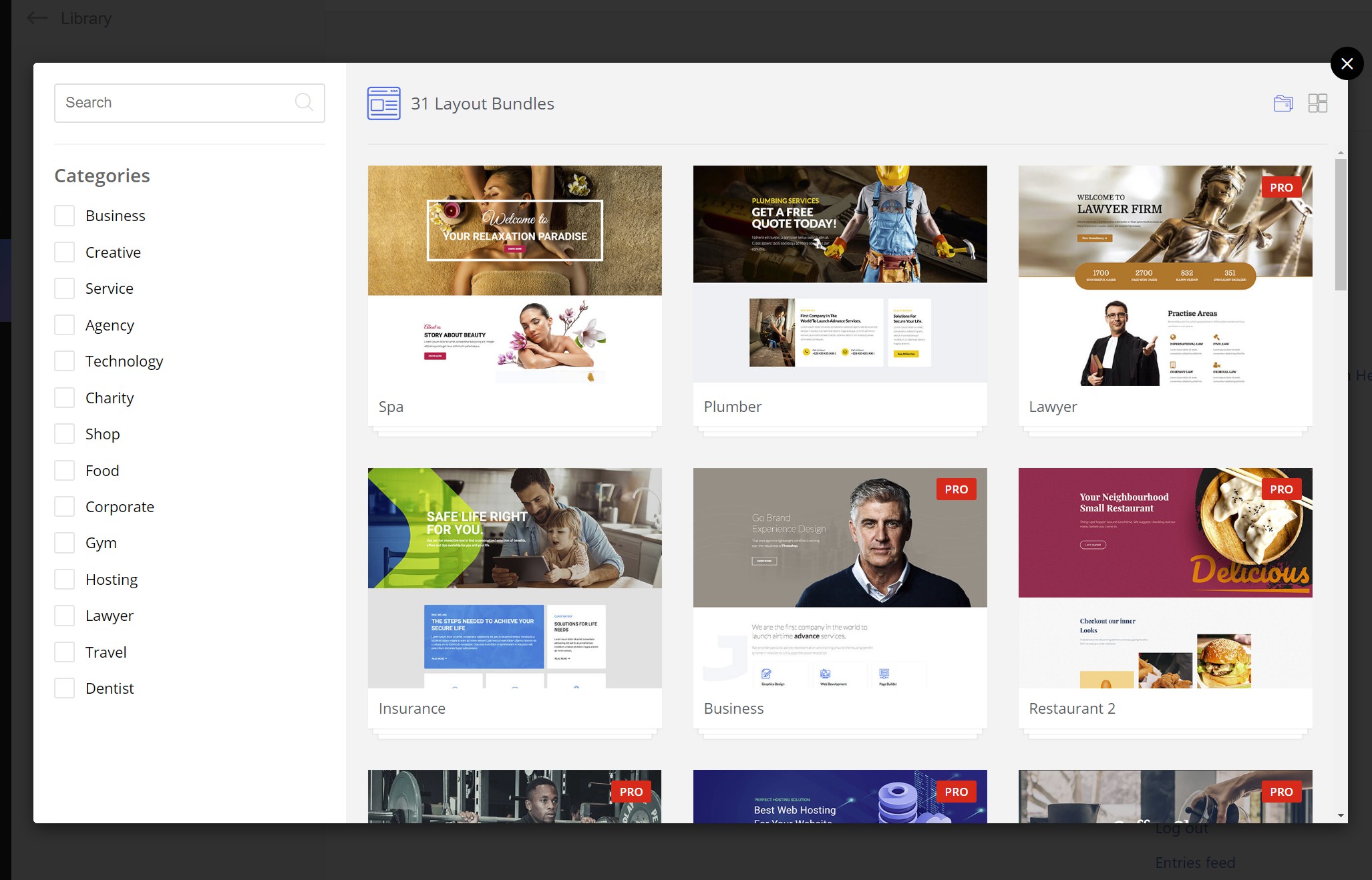 WPページビルダーテンプレート