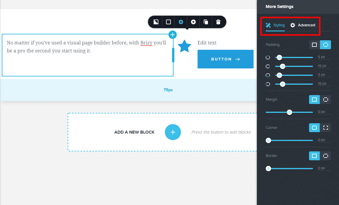 さわやかなスタイリング