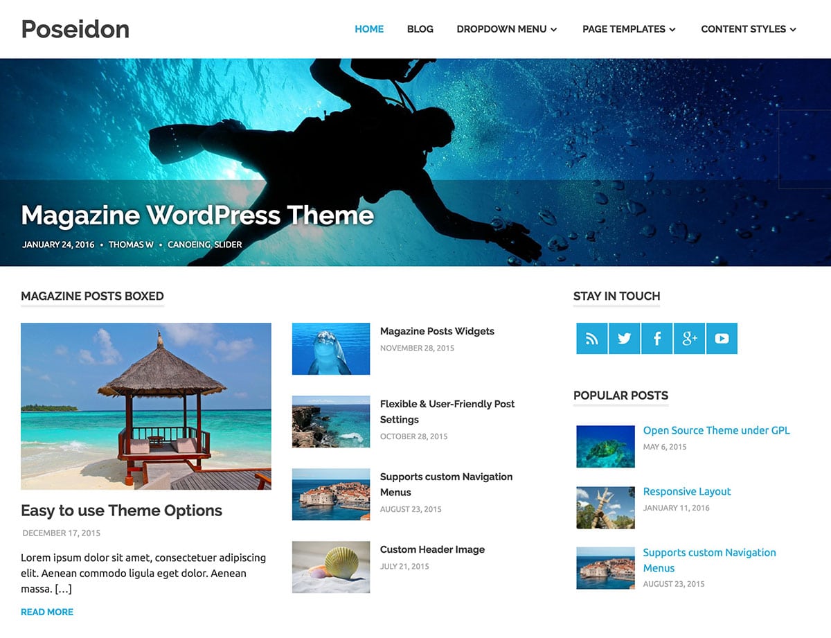 波塞冬-wordpress-主題