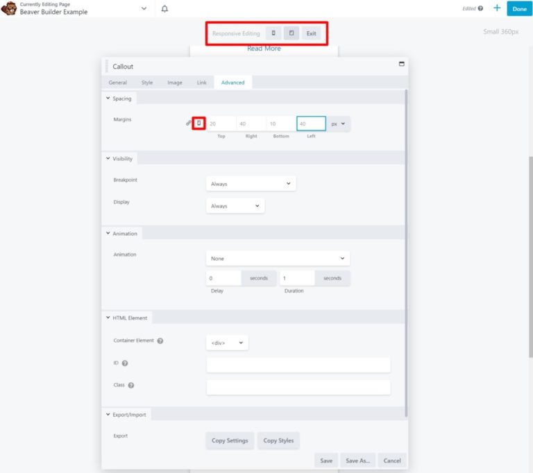 Duyarlı düzenleme modu