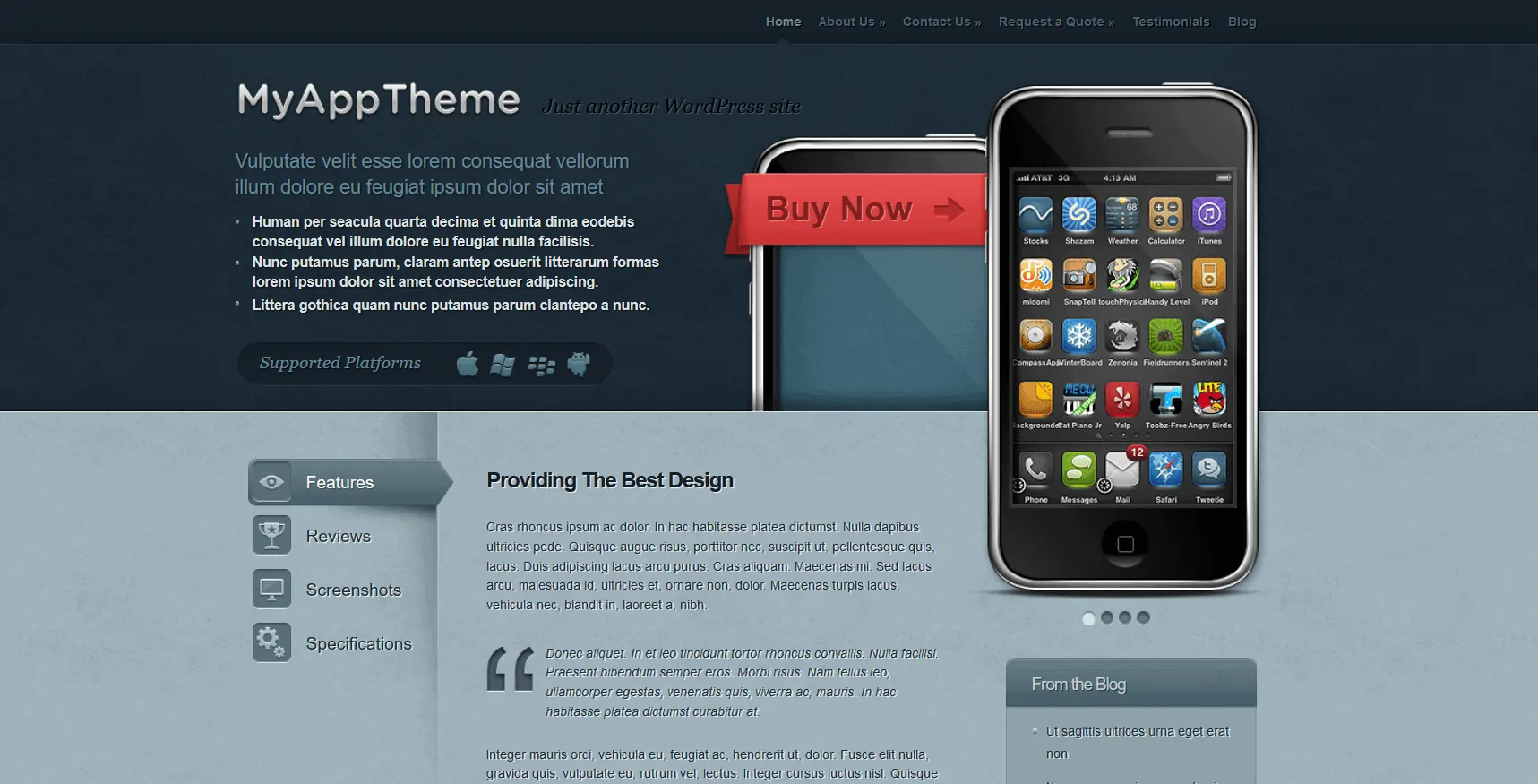 登陸頁面 WordPress 主題