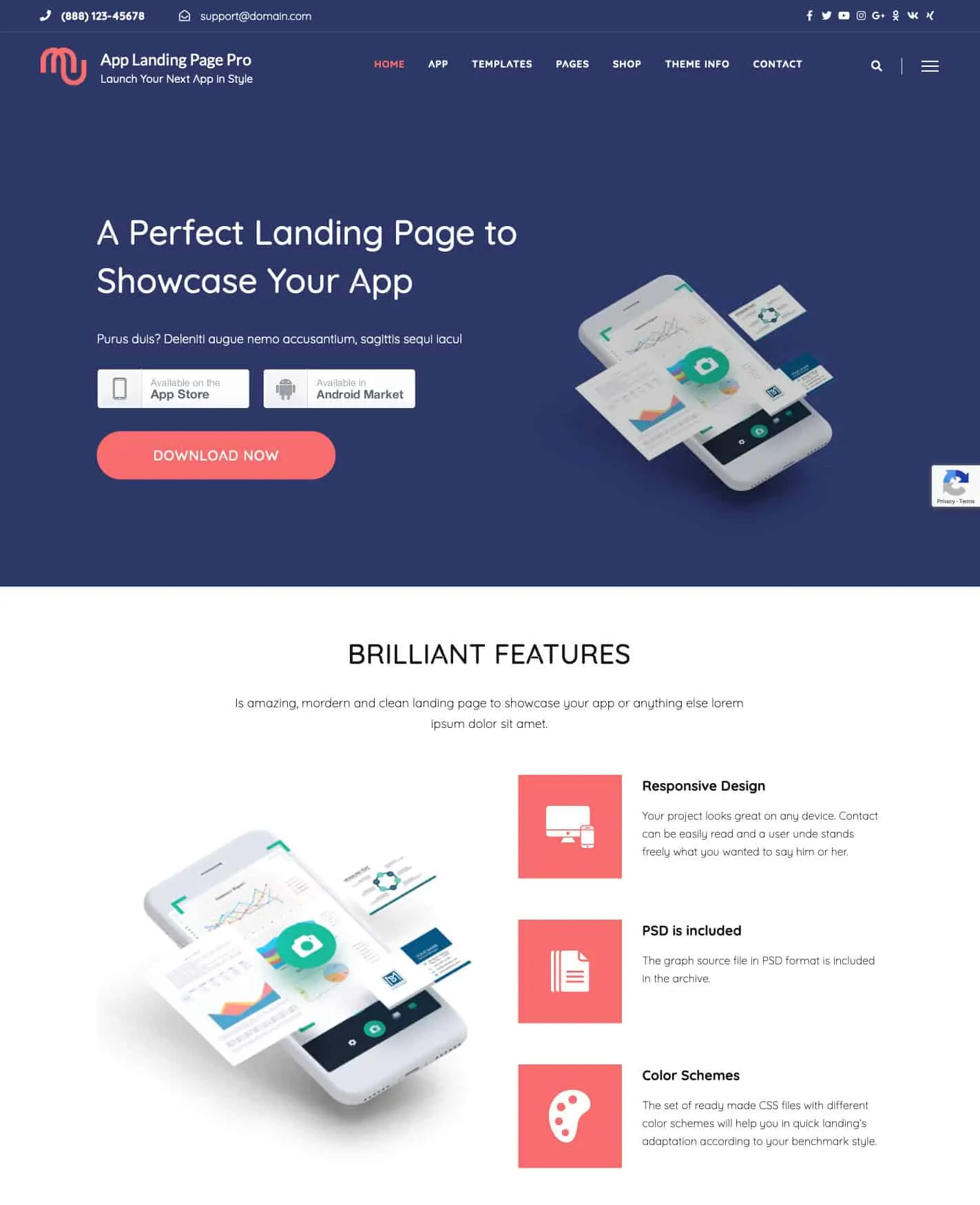 應用登陸頁面專業版