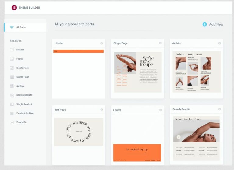Elementor Pro tema oluşturucu