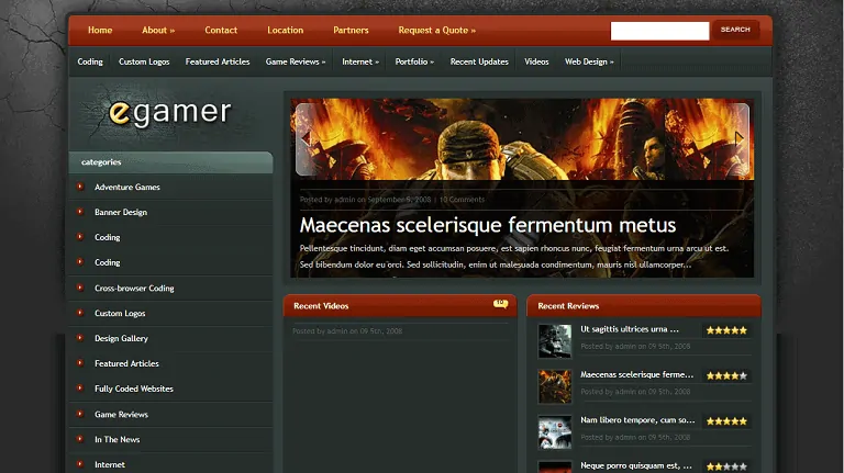 egamer oyun wordpress teması