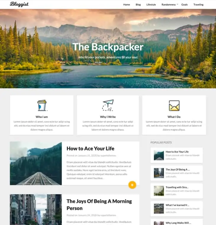 Blog Yazarı WordPress Teması