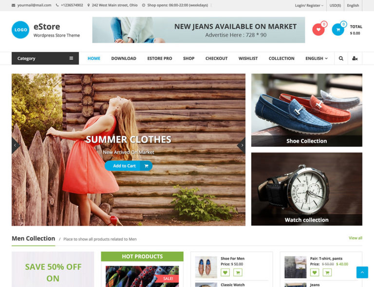 estore-woocommerce-temă-wordpress