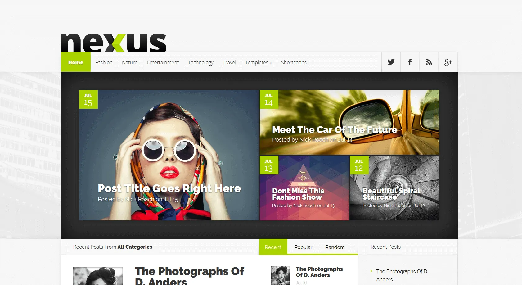 nexus WordPress teması Divi
