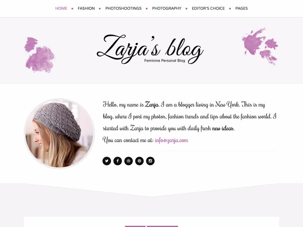 zarja-wordpress-blog-tema