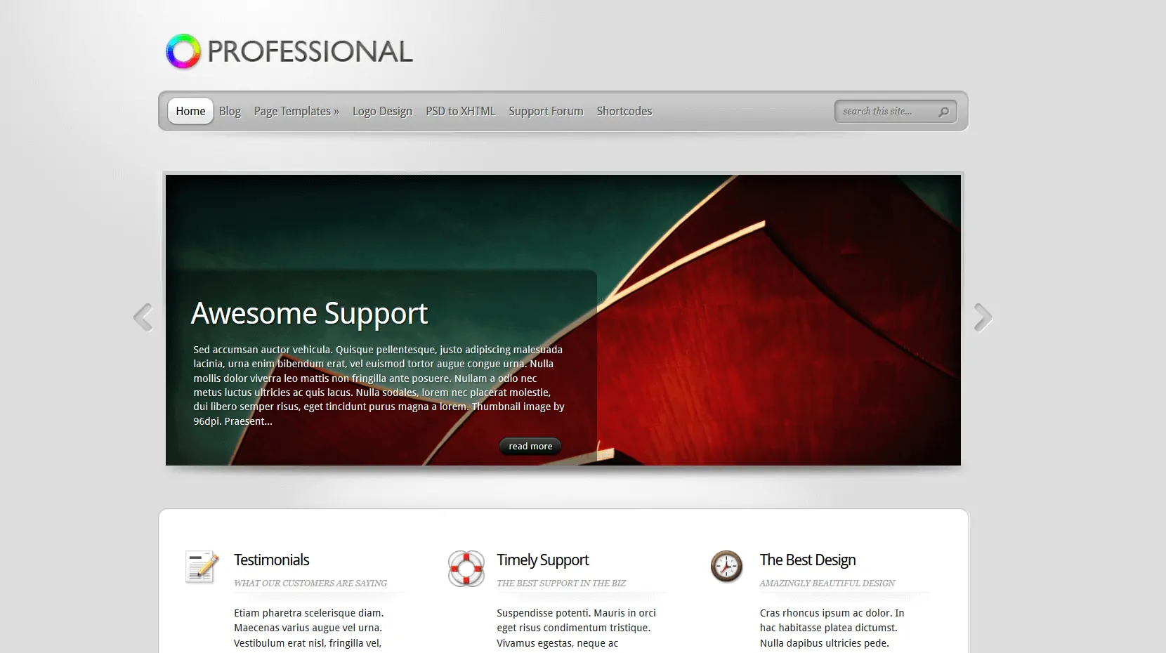 profesjonalny biznesowy motyw WordPress