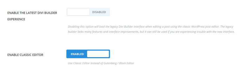 Activación del Generador heredado