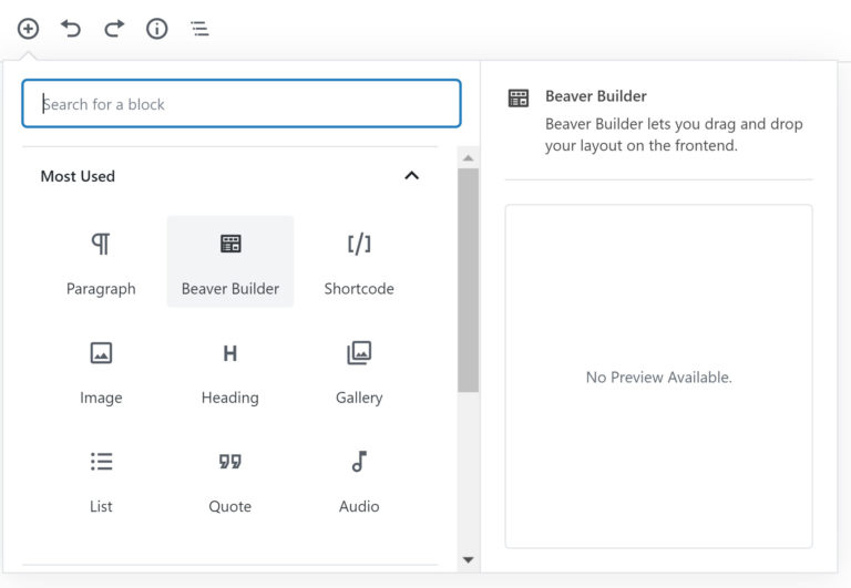 Bloque de construcción de castor