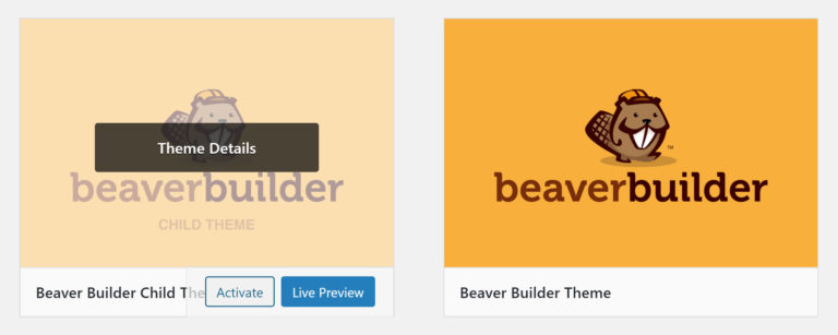 Activación del tema Beaver Builder